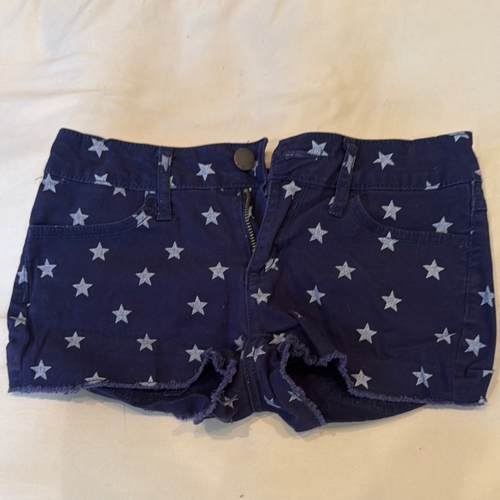 Star-Patterned Navy Women's Shorts